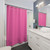 Hot Pink Solid Color Shower Curtain