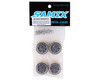 Samix SCX24 Aluminum & Brass 1.0" Beadlock Wheel Set w/Scale Hubs (Black) (4)
