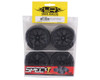 Yeah Racing Spec T Pre-Mounted On-Road Touring Tires w/CS Wheels (Black) (4) w/12mm Hex & 3mm Offset