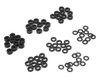 Yeah Racing 3x0.25/0.5/1.5/2/2.5/3mm Flat Washer Set (Black) (70)