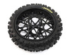 Losi Promoto-MX Dunlop MX53 Rear Tire Mounted, Black: PM-MX