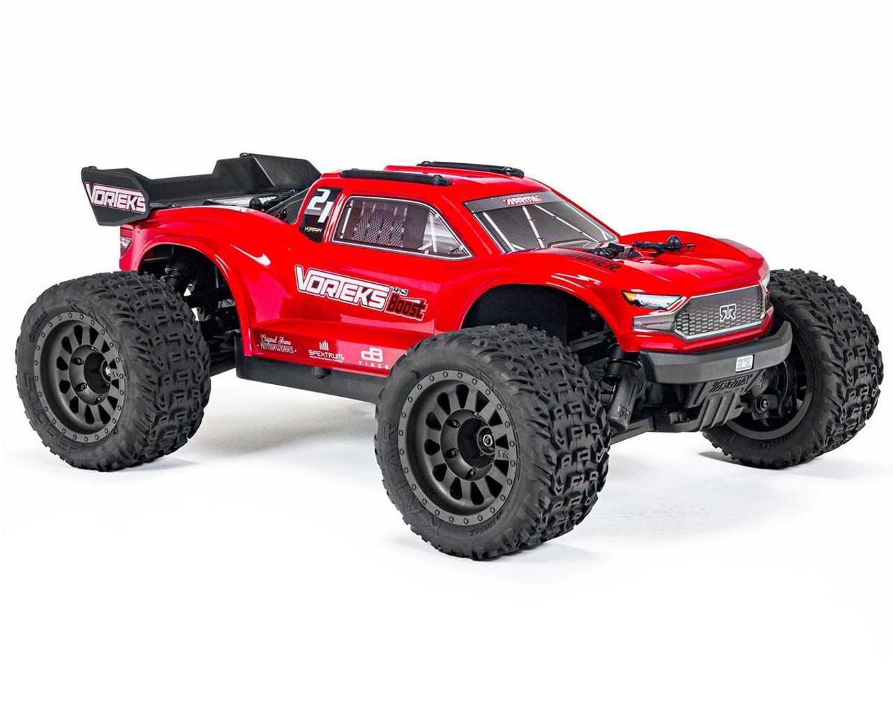 Arrma Vorteks 4X2 BOOST 1/10 Electric RTR Stadium Truck (Red) w/SLT2 2.4GHz Radio, Battery & Charger