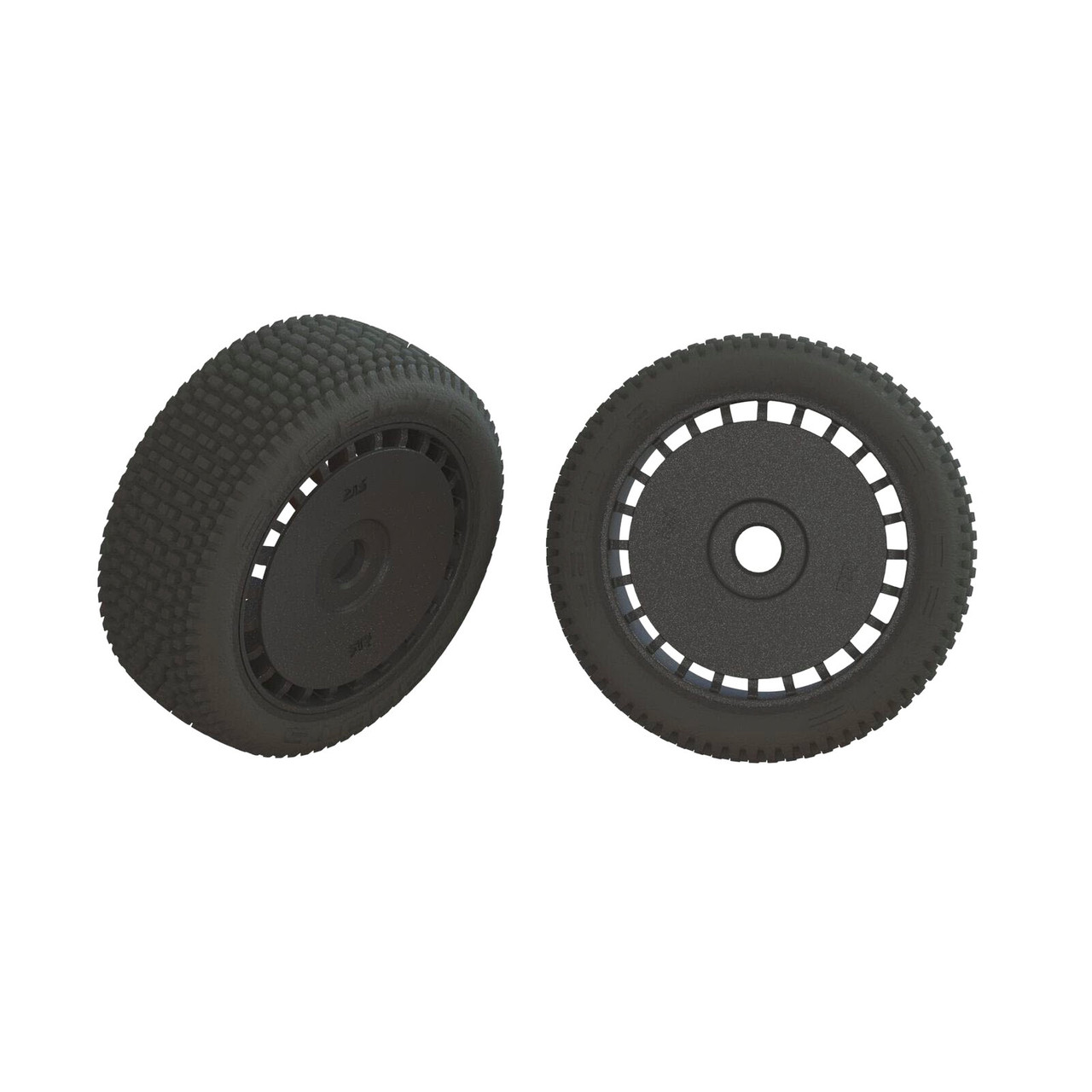 Arrma dBoots 1/8 17mm Exabyte Glued Tire Set, Black (2)