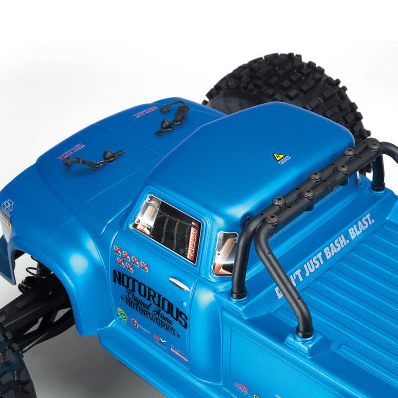 Arrma Notorious (V5) 6S BLX Brushless RTR 1/8 Monster Stunt Truck (Blue) w/SLT3 2.4GHz Radio