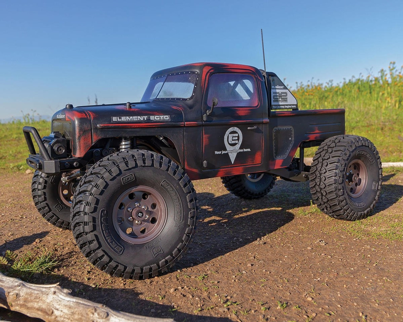 Element RC Enduro Ecto Black Trail Truck 4x4 RTR Rock Crawler w/2.4GHz Radio