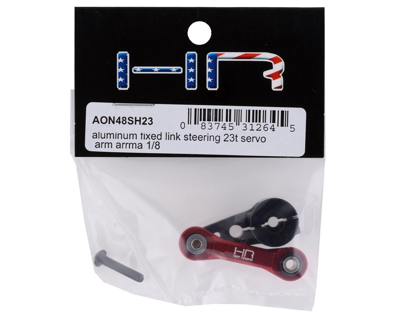 Hot Racing Arrma 6S Aluminum Fixed Link Steering Servo Arm (Black) (23T)