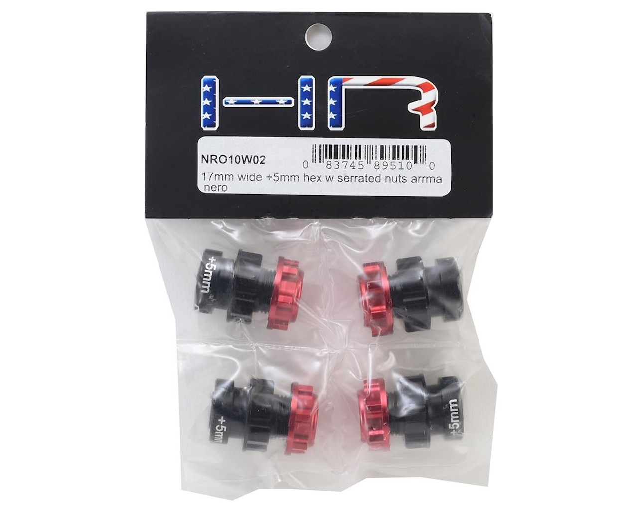 Hot Racing Arrma Nero 17mm Wide Hex w/Serrated Nuts (+5mm)