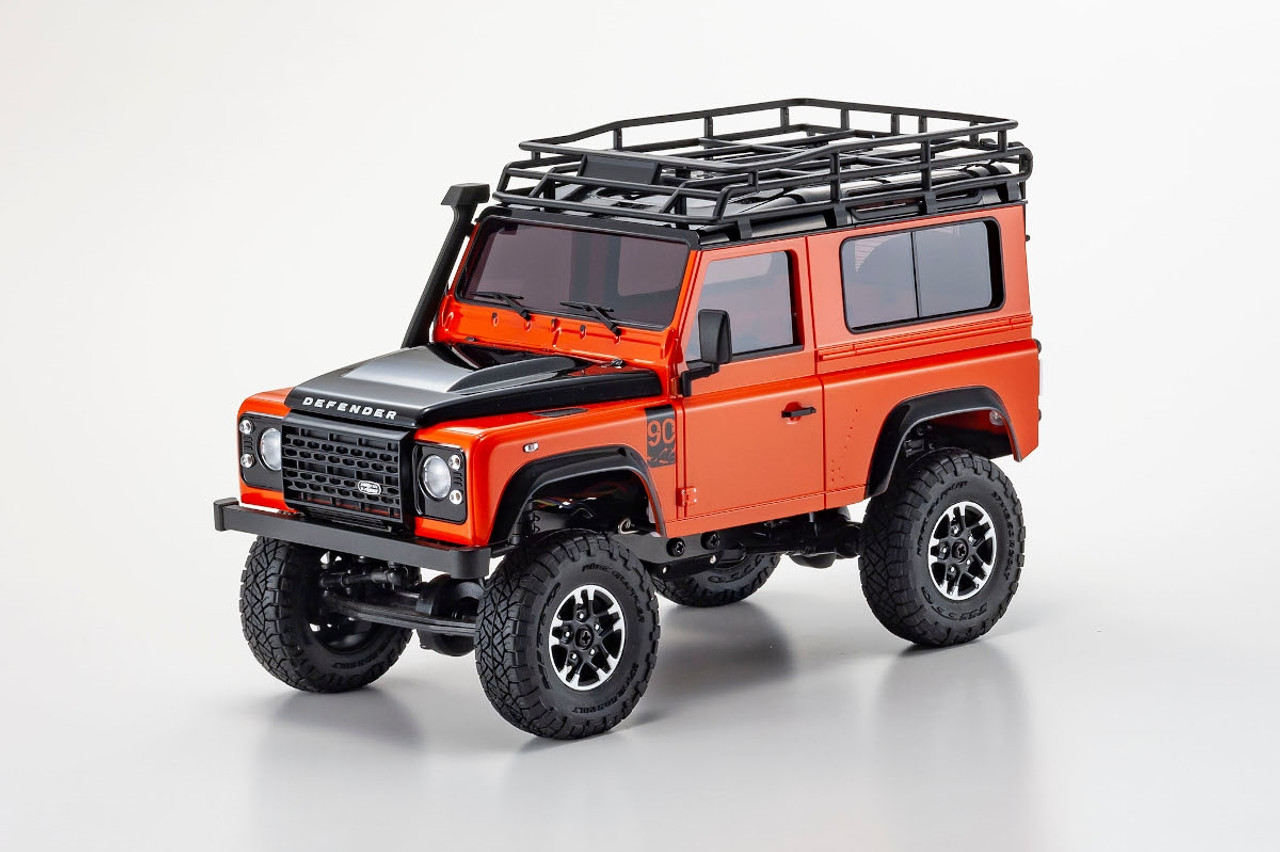 Kyosho MX-01 Mini-Z 4X4 Readyset w/Land Rover Defender 90 Adventure Body (Orange/Black) & 2.4GHz Radio