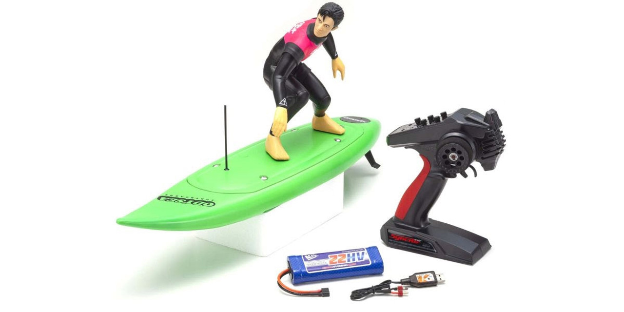 Kyosho RC Surfer 4 1/5 Scale Electric Surfboard (Catch Surf) w/KT-231P+ 2.4GHz Transmitter, Battery & Charger