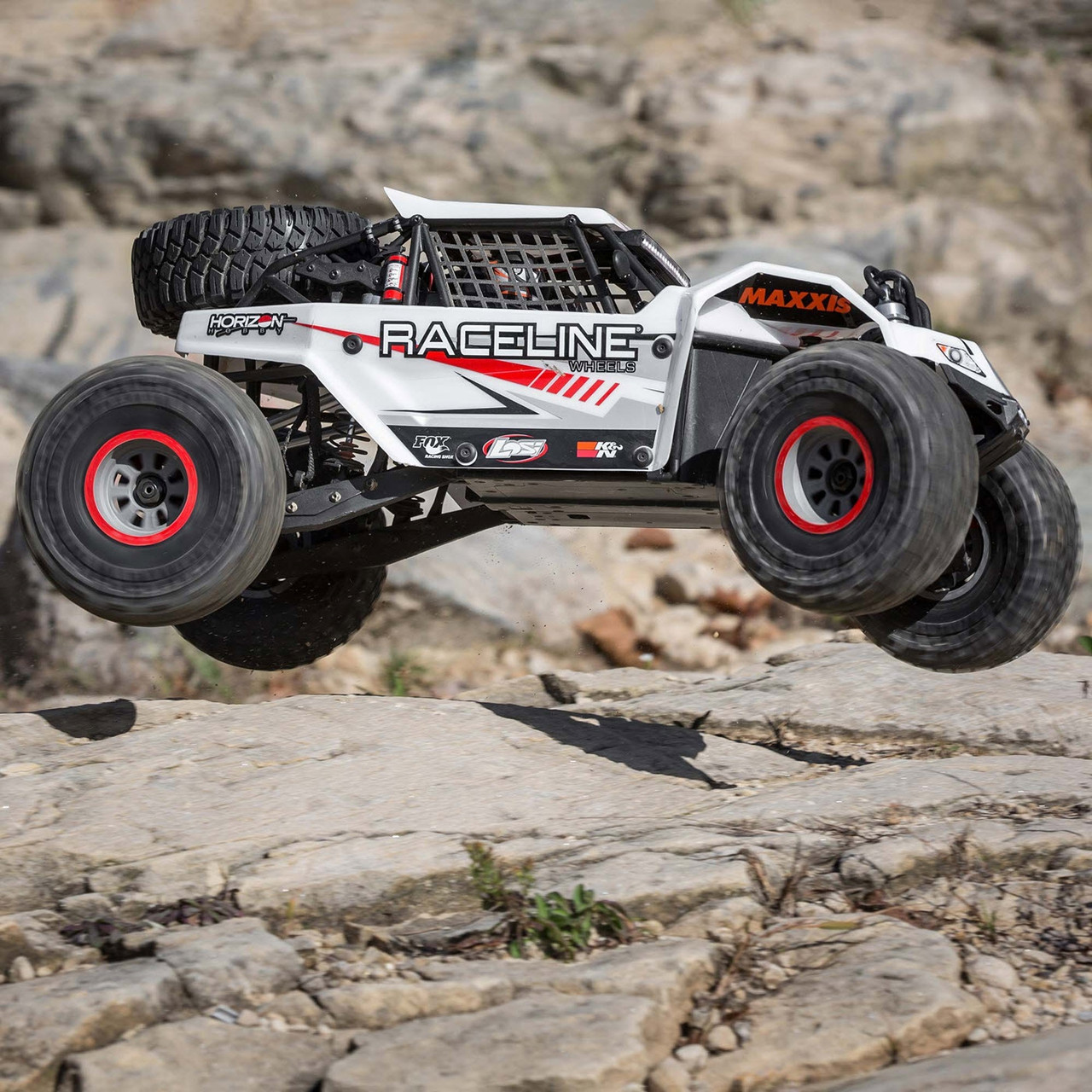 Losi Super Rock Rey 8s (V2) SRR 1/6 4WD RTR Electric Rock Racer (White) w/DX3 Radio, Smart ESC & AVC