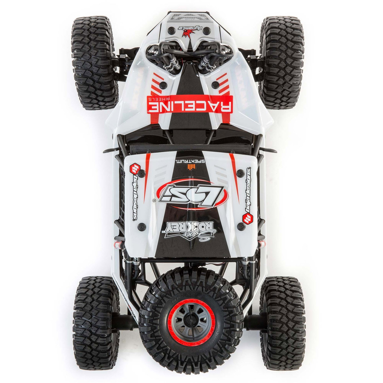 Losi Super Rock Rey 8s (V2) SRR 1/6 4WD RTR Electric Rock Racer (White) w/DX3 Radio, Smart ESC & AVC