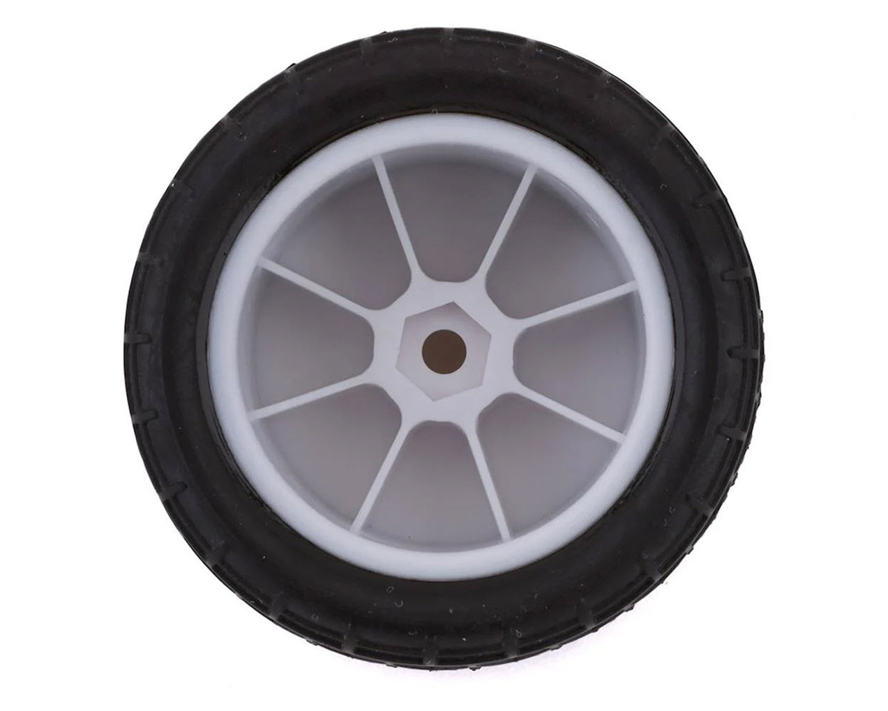 Losi Mini-B Rear Pre-Mounted BK Bar Tires (White) (2)