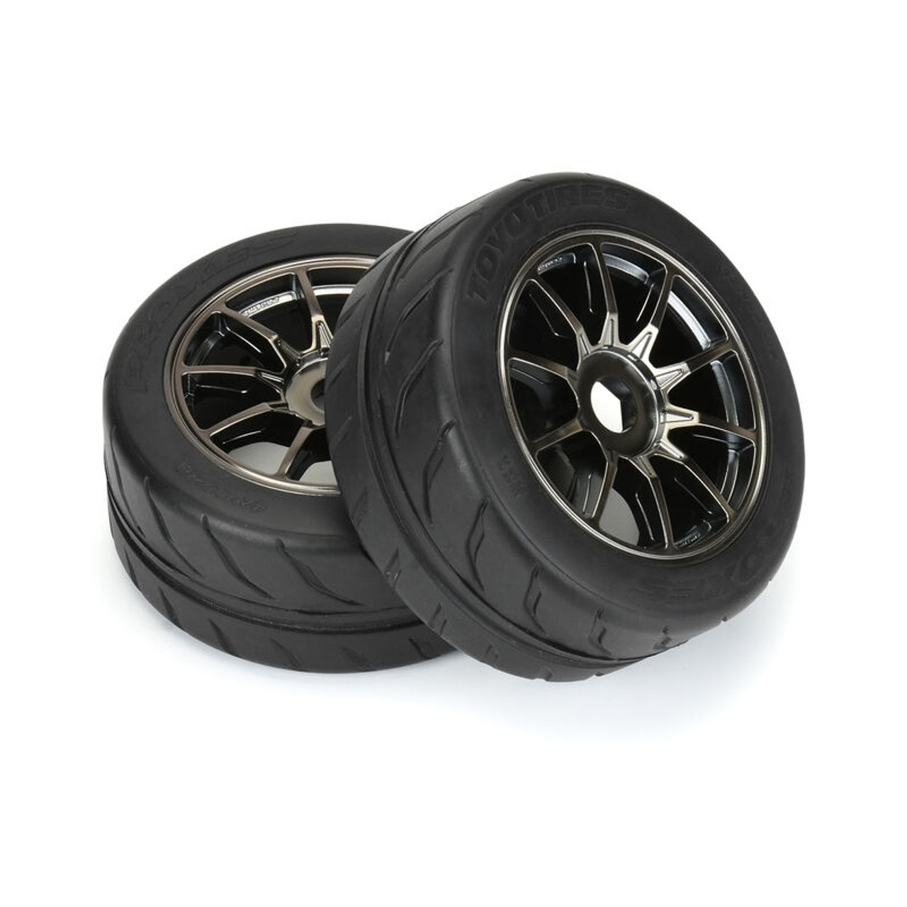 Proline 1/7 Toyo Proxes R888R S3 F/R 42/100 2.9" BELTED MTD 17mm Spectre (2)