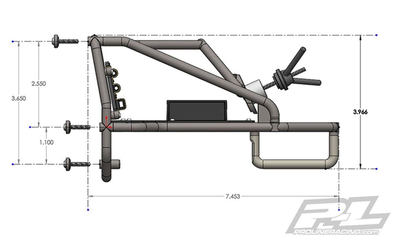 Pro-Line Back-Half Cage for Pro-Line Cab Only Crawler Bodies