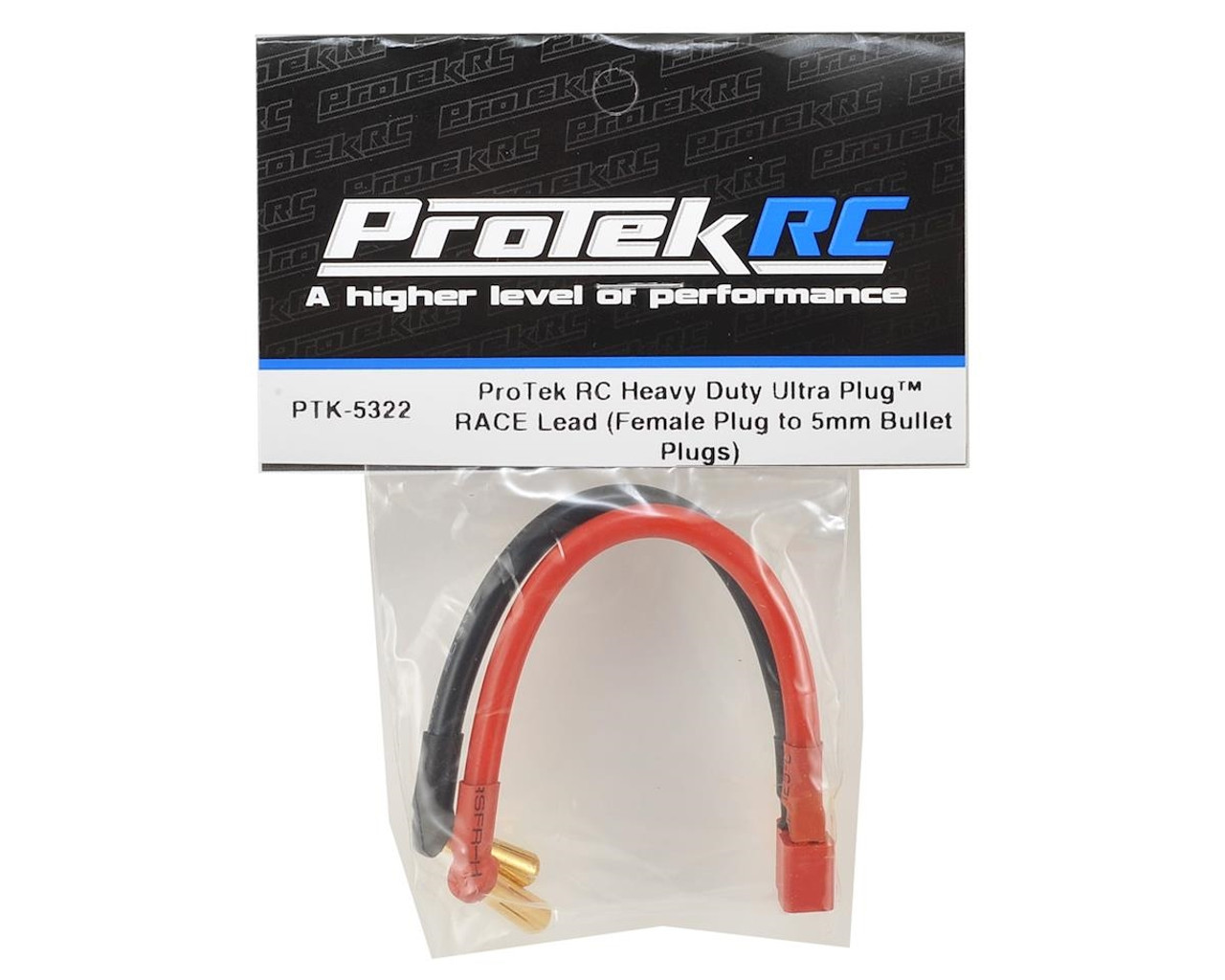 ProTek RC Heavy Duty T-Style Ultra Plug RACE Lead (Female Plug to 5mm Bullet)