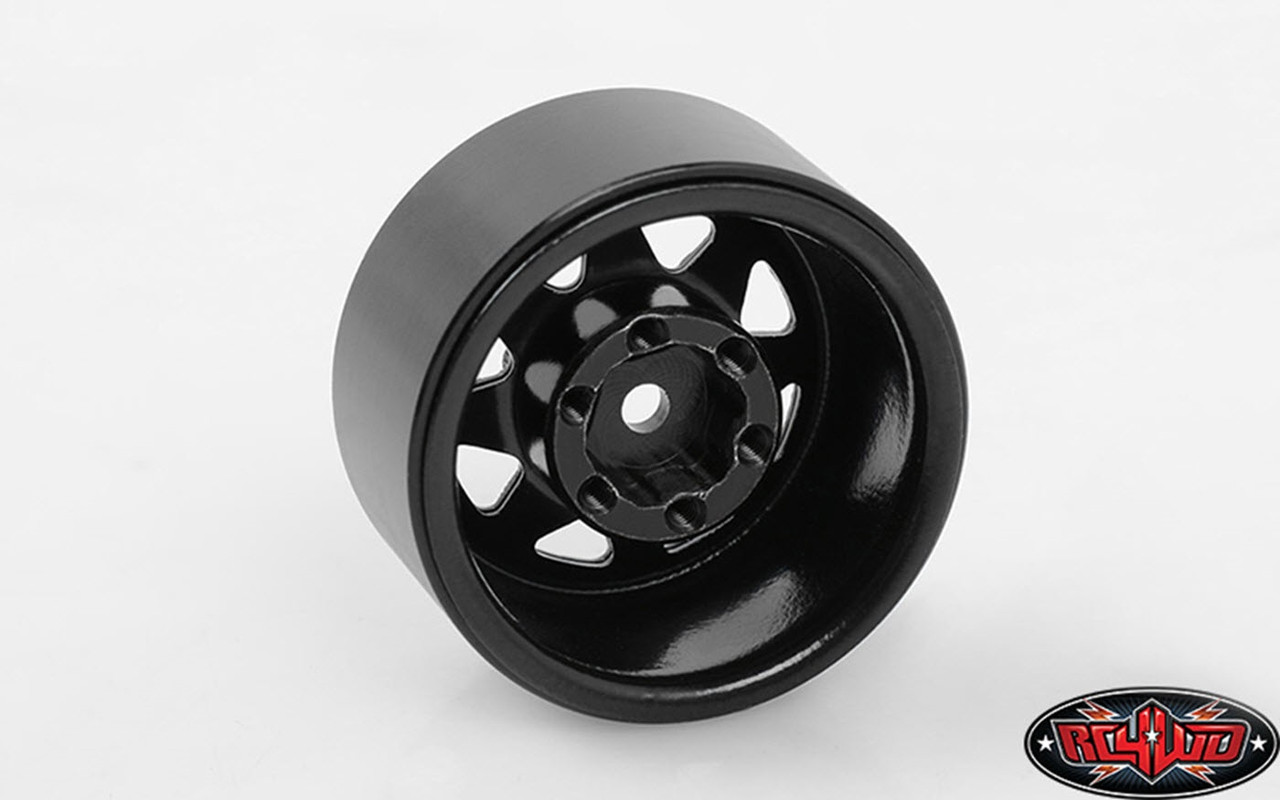 RC4WD Stamped Steel 1.0" Stock Beadlock Wheels (Black) (4)
