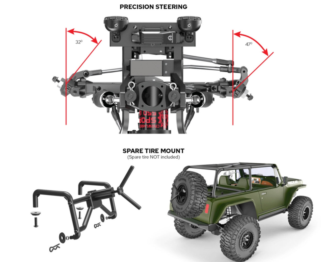 Redcat TC8 Marksman 1/8 4WD RTR Scale Rock Crawler w/2.4GHz Radio (Green)