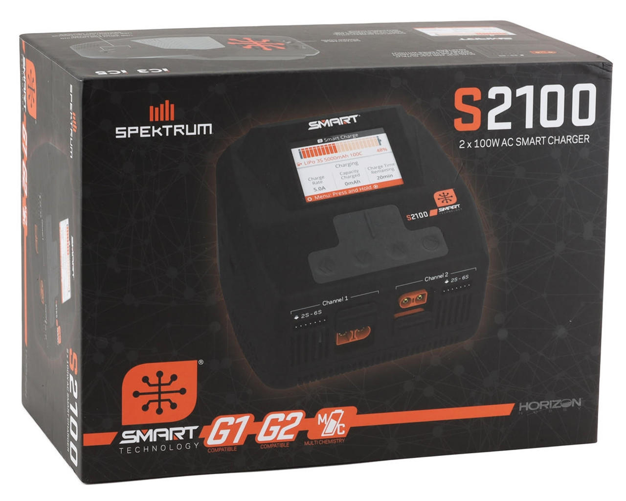 Spektrum RC S2100 G2 AC Smart Charger (6S/12A/100W x2)