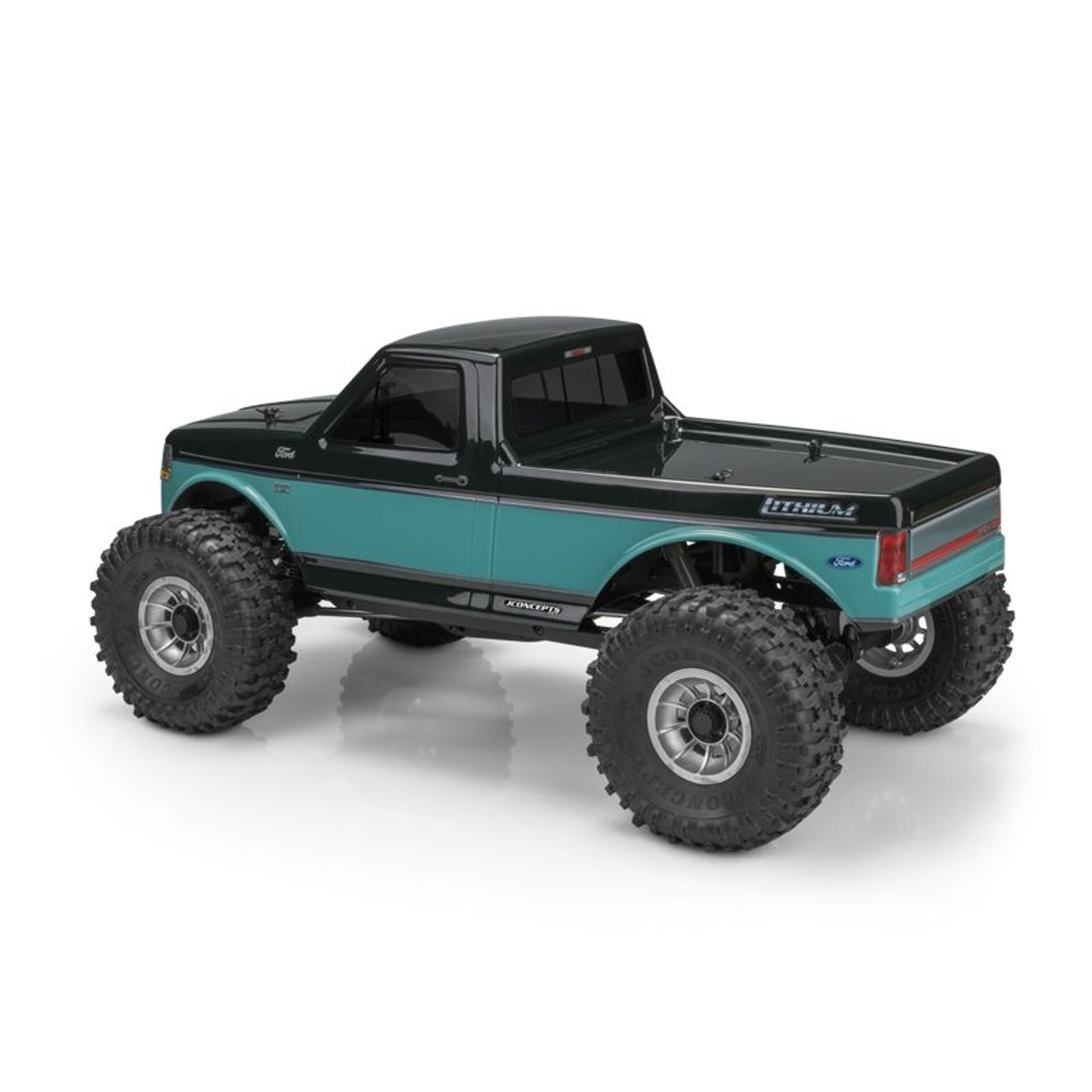 JConcepts Tucked 1995 Ford F-150 Rock Crawler "Pre-Trimmed" Body (Clear) (12.3")