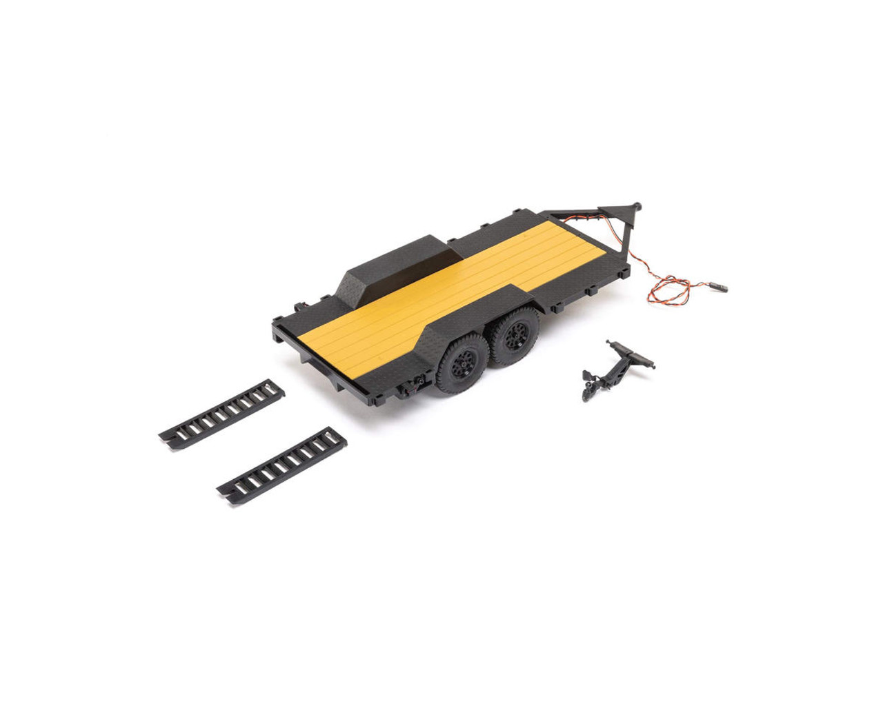 Axial SCX24 Flat Bed Mini Vehicle Trailer w/LED Taillights