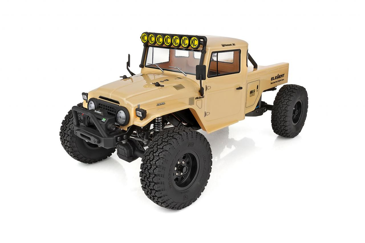 Element RC Enduro Zuul Trail Truck 4x4 RTR 1/10 Rock Crawler Combo (Tan) w/2.4GHz Radio, Battery & Charger