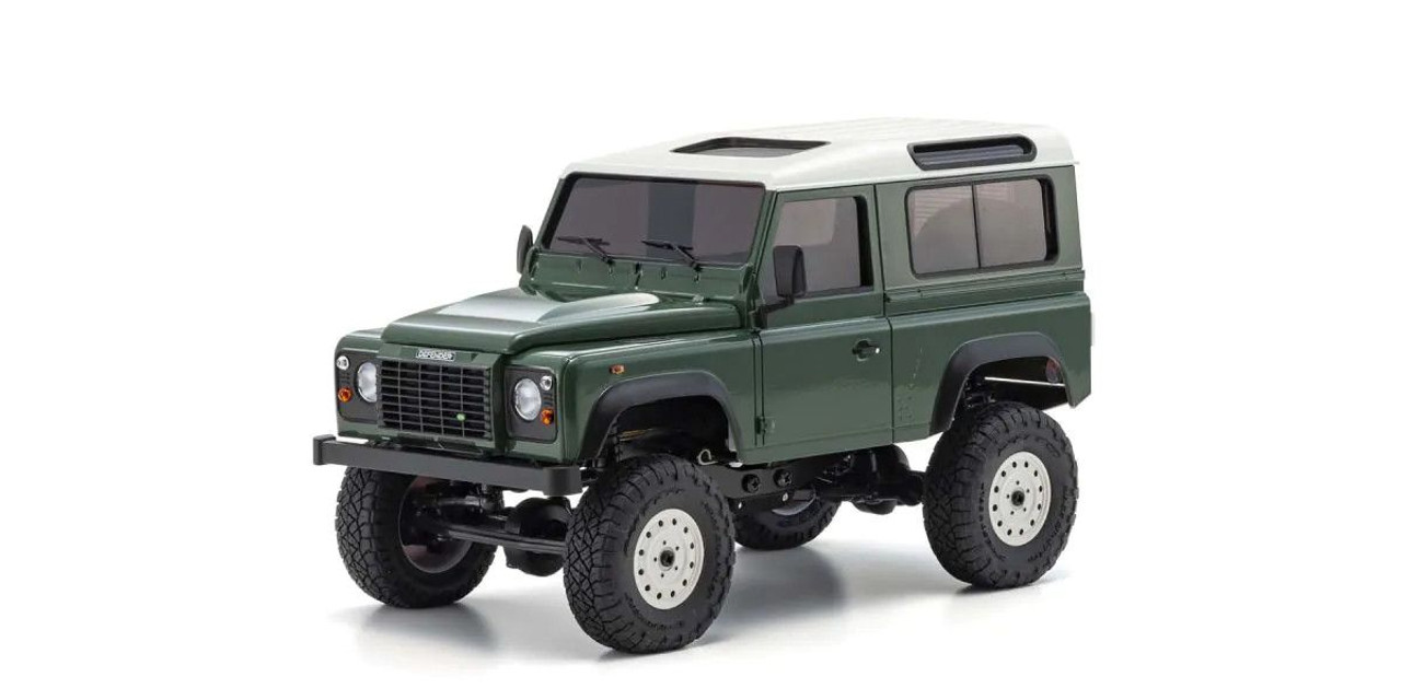 Kyosho MX-01 Mini-Z 4X4 Readyset w/Land Rover Defender 90 Body (Dark Green) & 2.4GHz Radio