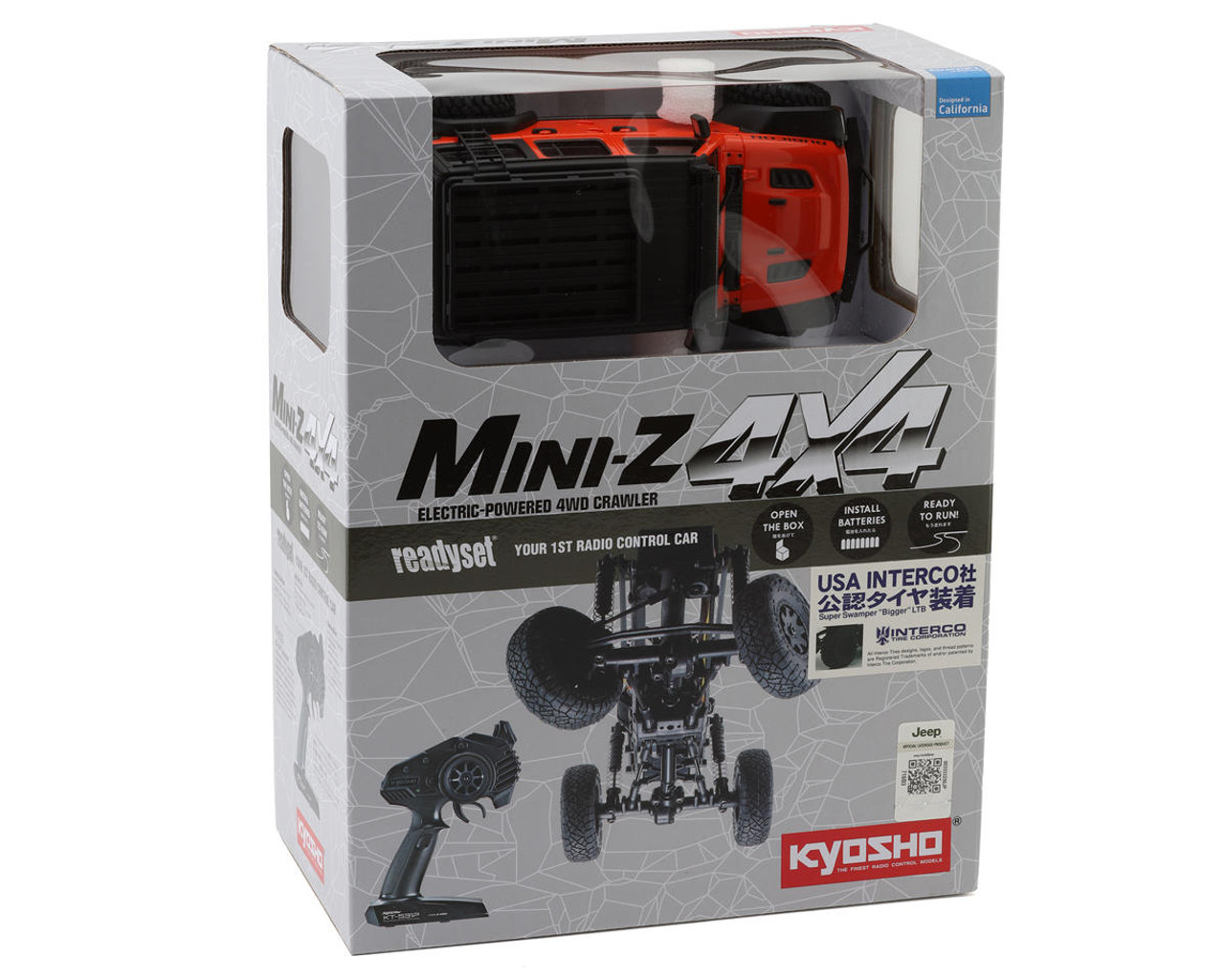 Kyosho MX-01 Mini-Z 4X4 Readyset w/Jeep Wrangler Rubicon Body (Punk'N Metallic) & 2.4GHz Radio System