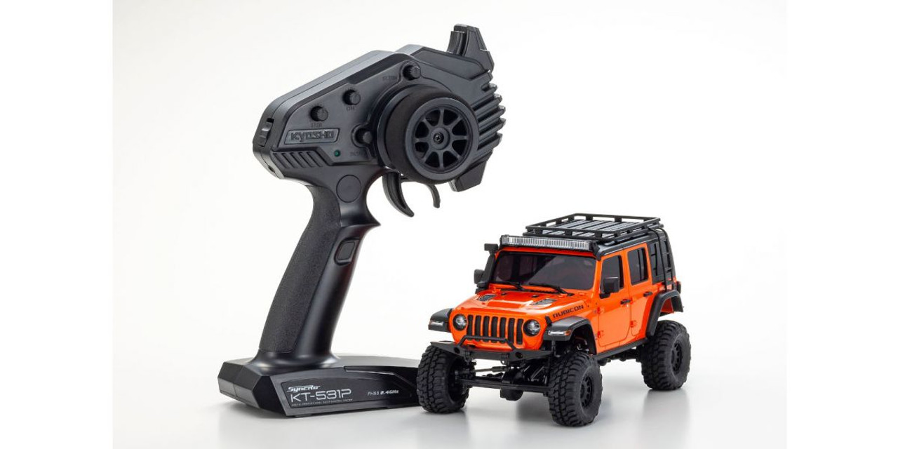 Kyosho MX-01 Mini-Z 4X4 Readyset w/Jeep Wrangler Rubicon Body (Punk'N Metallic) & 2.4GHz Radio System