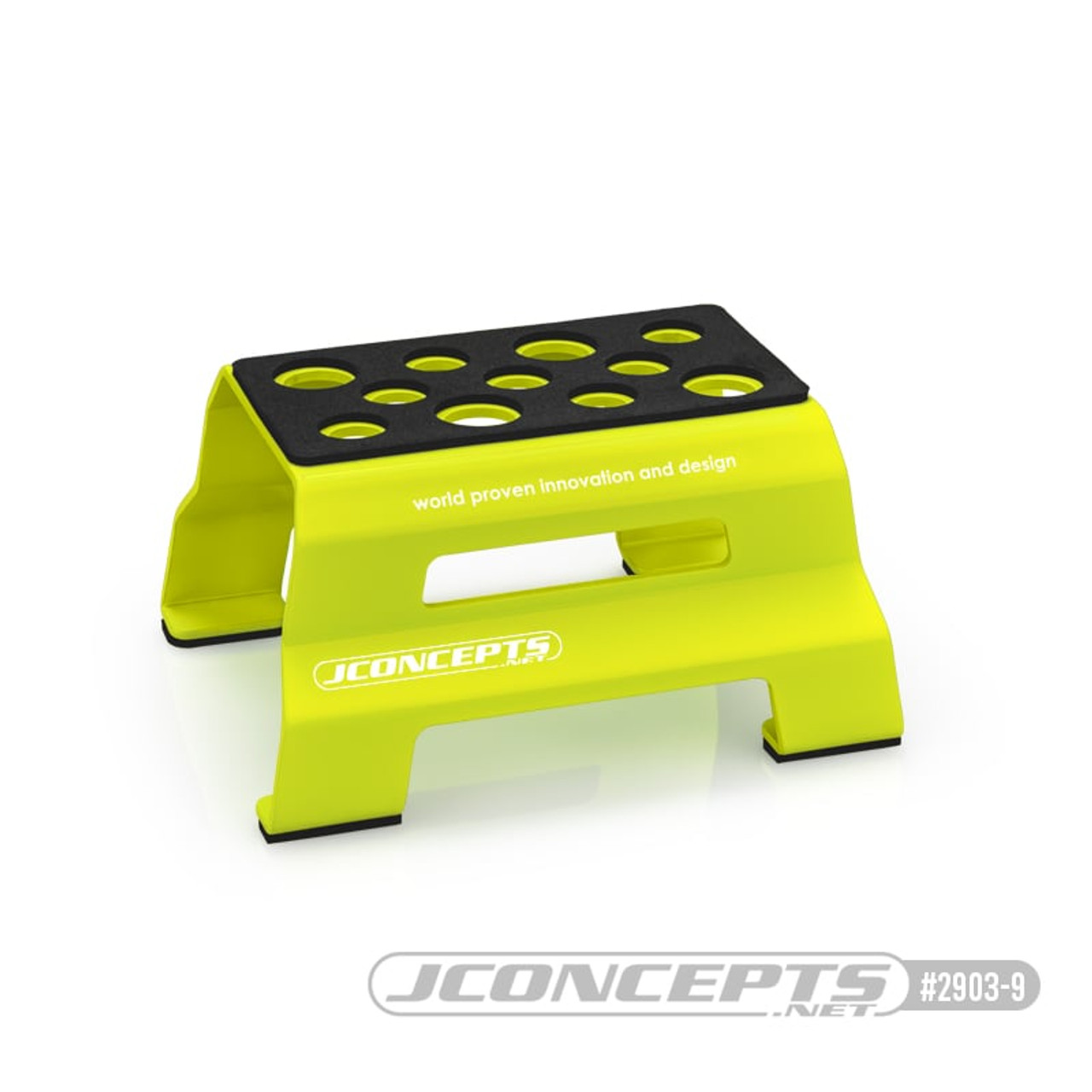 JConcepts Metal Car Stand (Yellow)