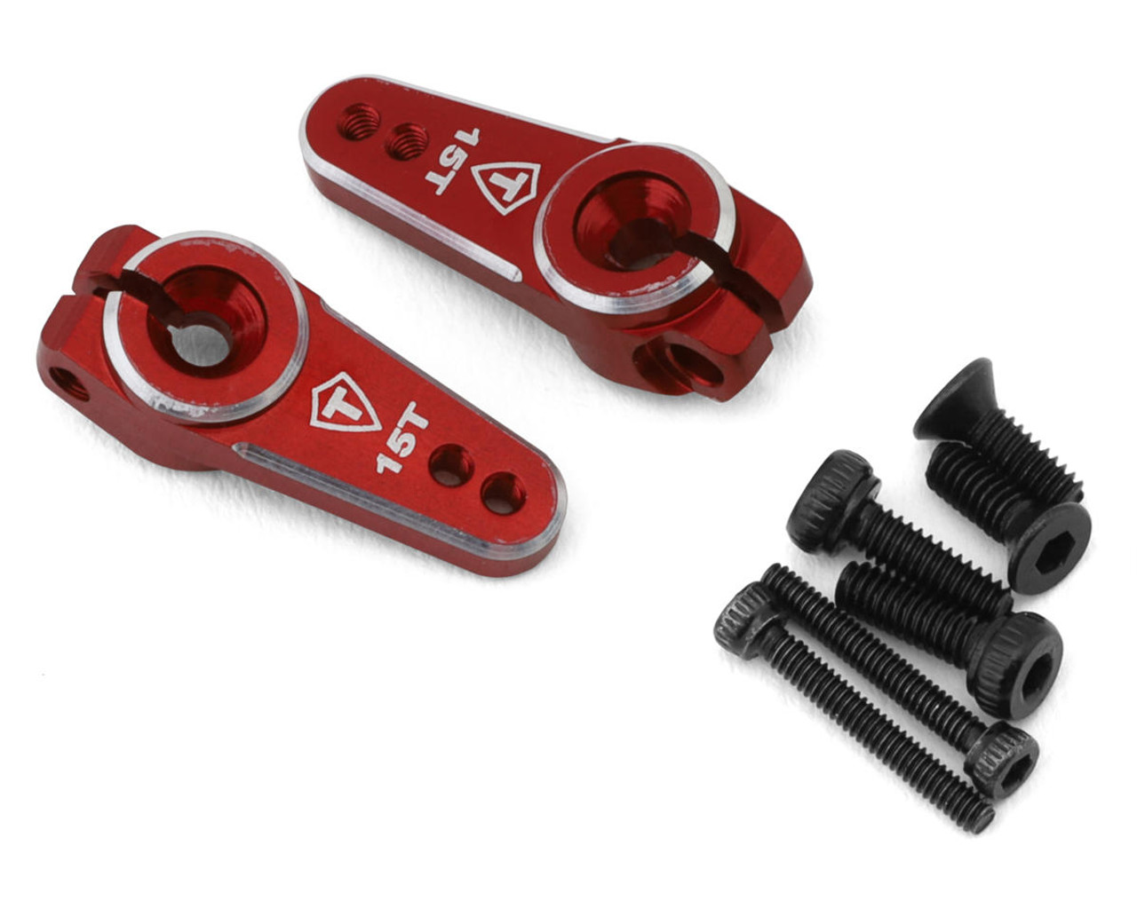 Treal Hobby Axial SCX24 Aluminum Servo Horn (Red) (2) (15T) (Emax)