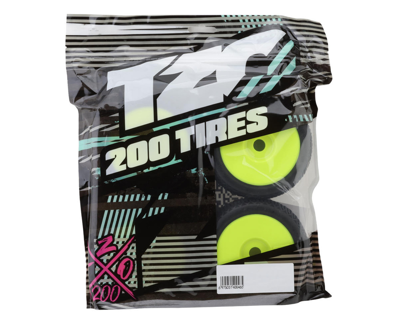 TZO Tires 601 1/8 Buggy Pre-Glued Tire Set (Yellow) (4) (Soft)