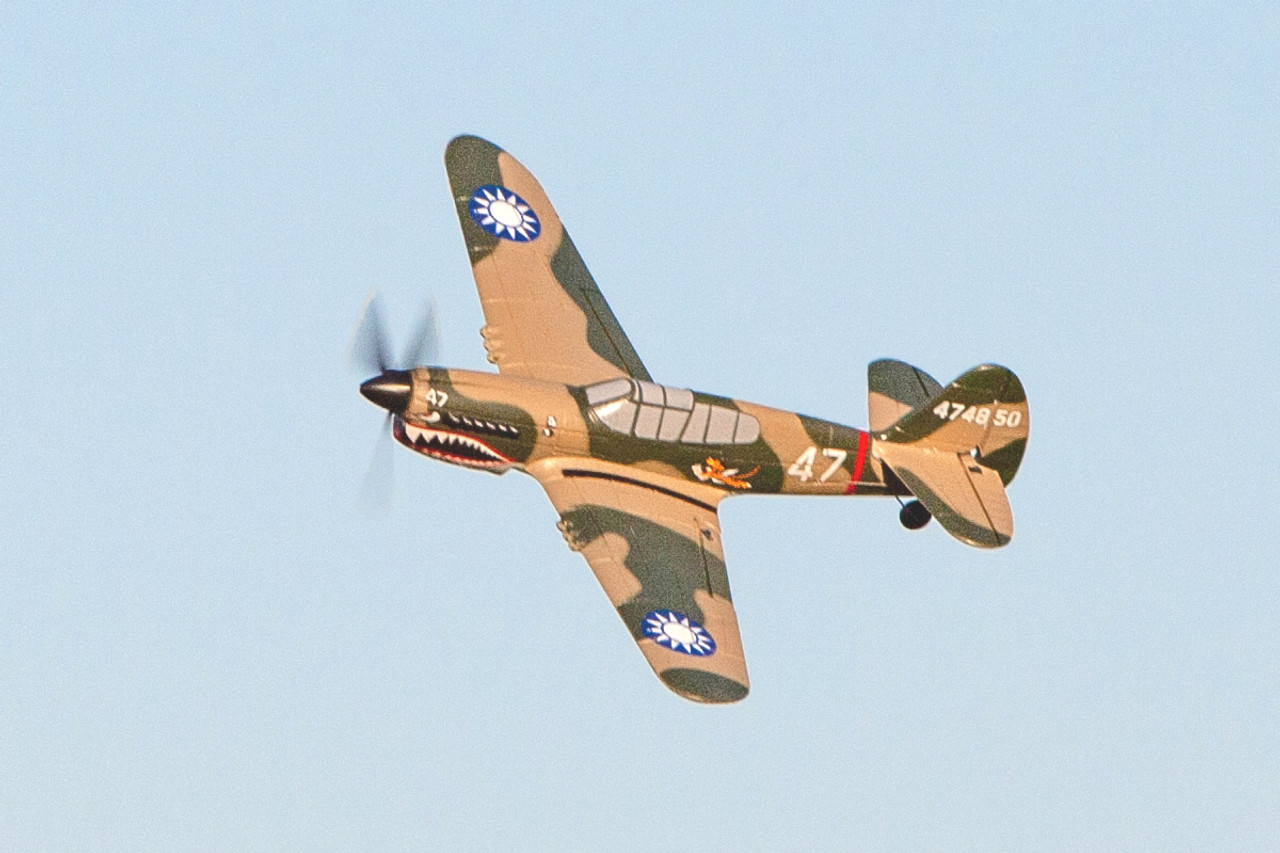 RAGE Curtiss P-40 Warhawk Micro Warbirds RTF Electric Airplane (400mm)