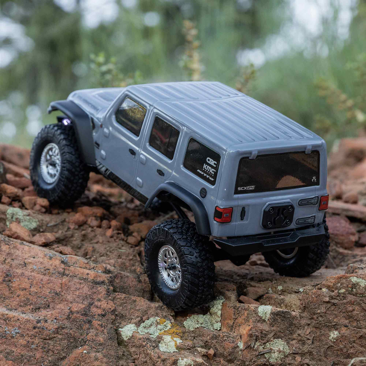 Axial SCX24 Jeep Wrangler JLU 4WD RTR Scale Mini Crawler (Gray) w/2.4GHz Radio, Battery & Charger