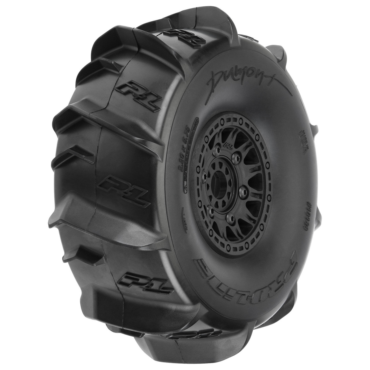 Pro-Line 1/7 Dumont Sand/Snow F/R Tires MTD 17mm Black Raid (2): Mojave/UDR