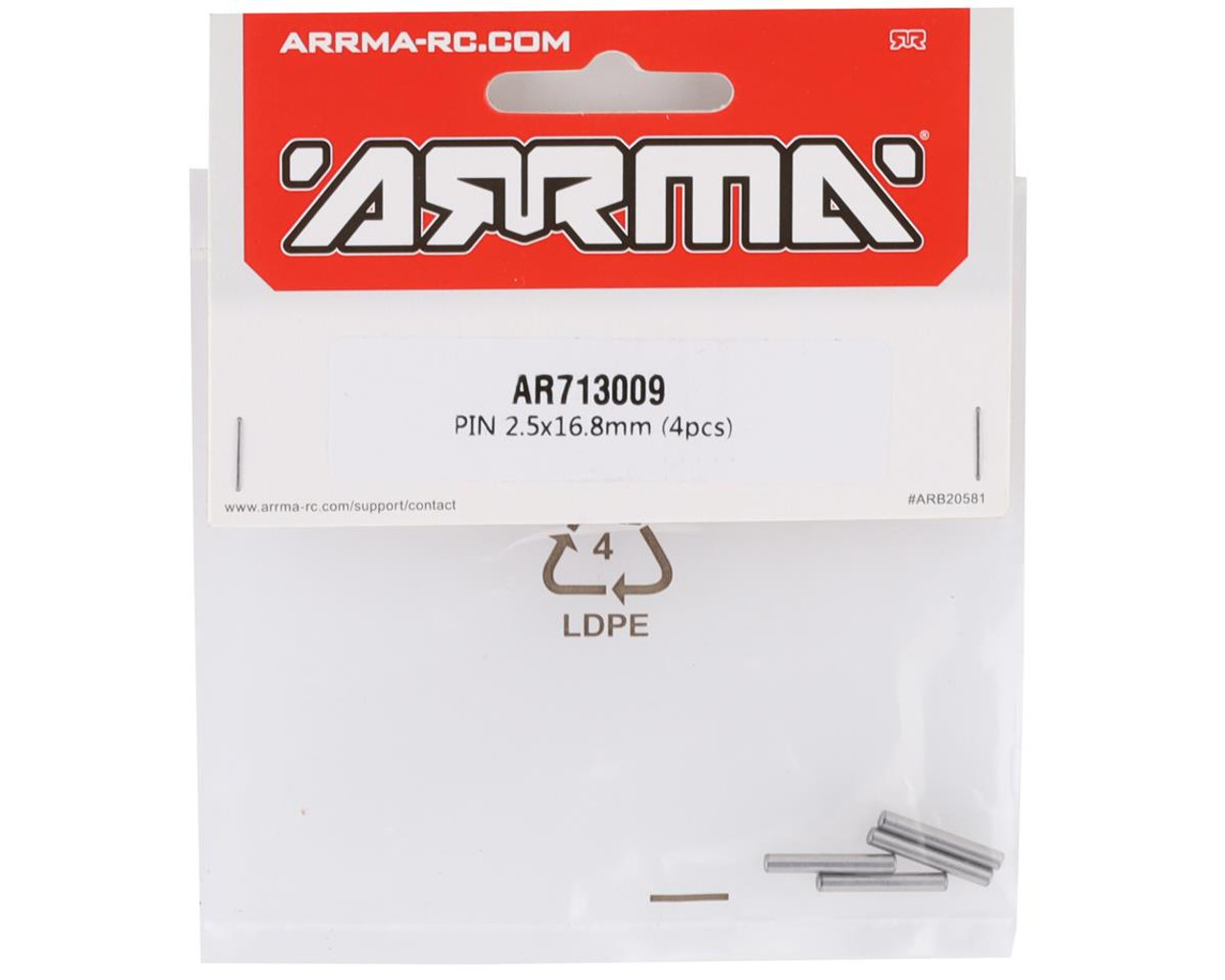 Arrma 2.5x16.8mm Pin (4)