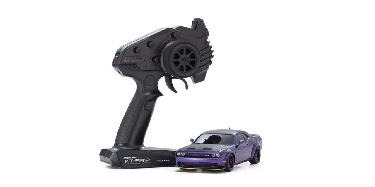 Kyosho MA-020 AWD Mini-Z ReadySet w/Dodge Challenger SRT Hellcat (Purple) & KT-531P 2.4GHz Transmitte