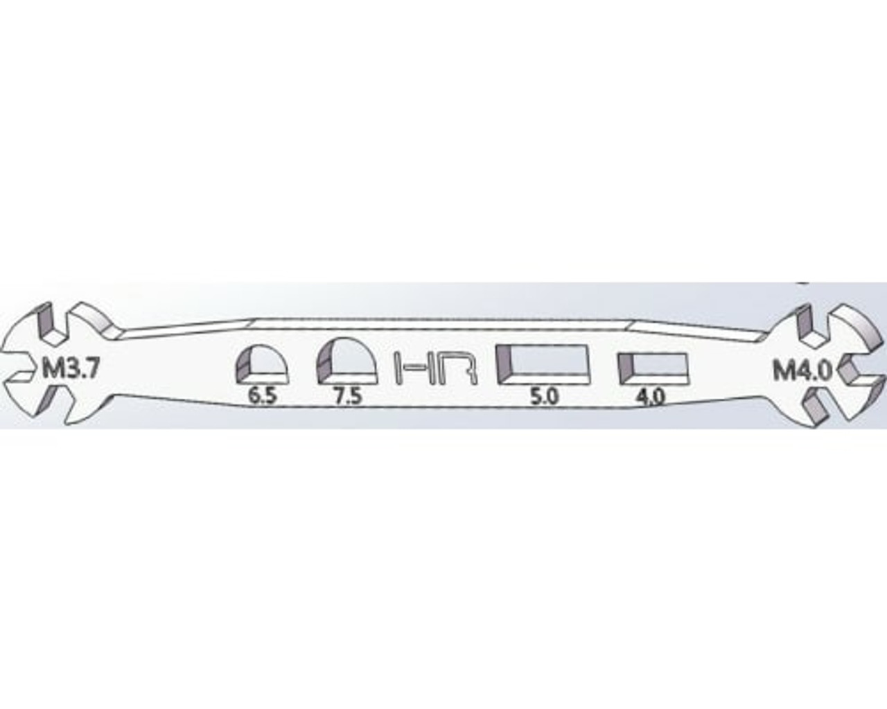 Hot Racing Stainless Steel Turnbuckle Wrench 3.7 & 4mm