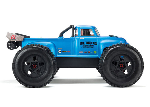 Arrma Notorious (V5) 6S BLX Brushless RTR 1/8 Monster Stunt Truck (Blue) w/SLT3 2.4GHz Radio