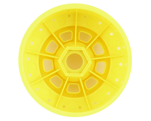 JConcepts 9-Shot Short Course Dirt Oval Wheels (2) (Yellow) w/17mm Hex