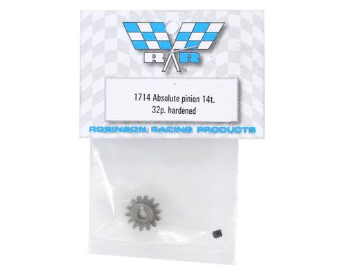 Robinson Racing Absolute 32P 1/8 Bore (Hardened) Pinion Gear (14T)