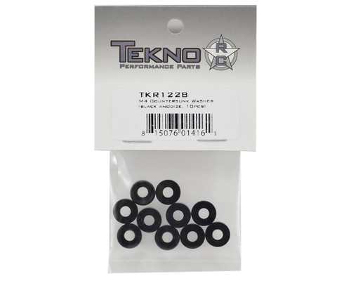 Tekno RC M4 Countersunk Washer (Black) (10)