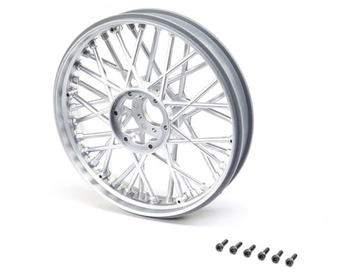 Losi Promoto-MX Front Wheel Set (Satin Chrome)