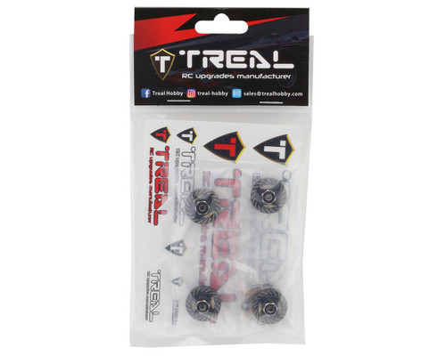 Treal Hobby Axial SCX24 Type B Brass Extended Wheel Hubs (4) (+5mm)