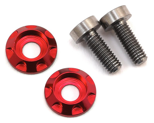 175RC 3x8mm Titanium "High Load" Motor Screws (Red)