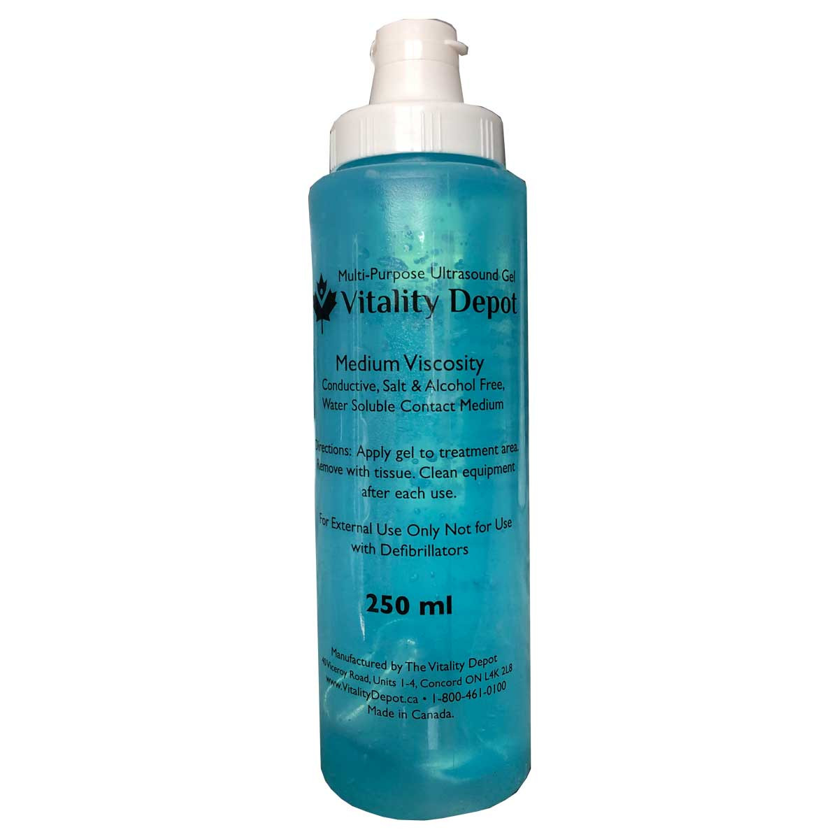 WASSER HI-FUNCTIONAL GEL 120ml 2個セット Vitality Ultrasound Gel 250 ml - Vitality Depot