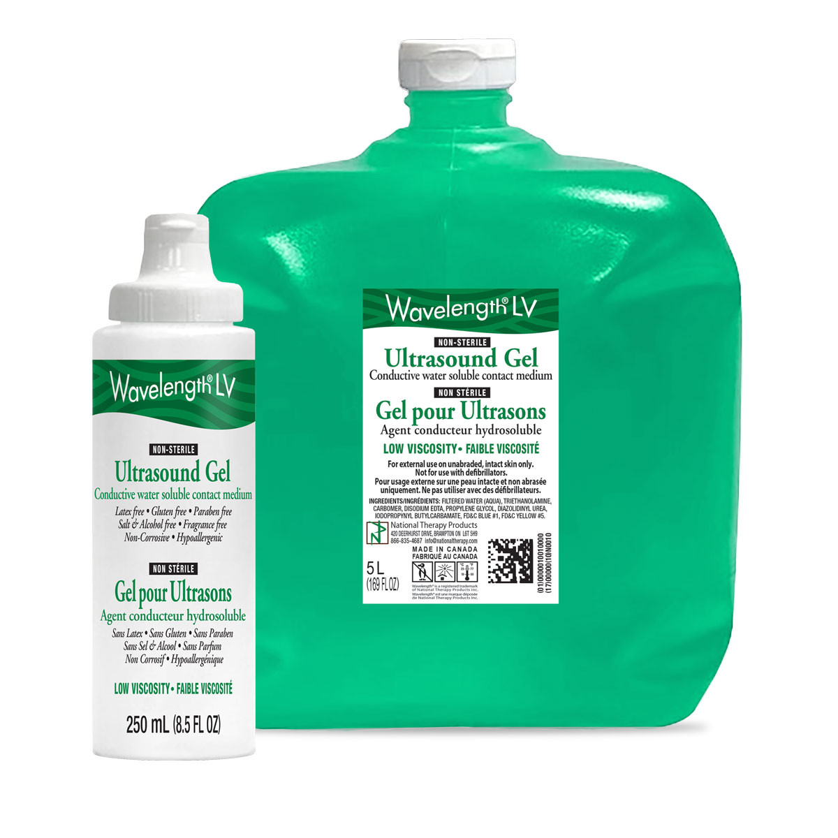 Wavelength 5 Litre Low Viscosity Ultrasound Gel with dispenser