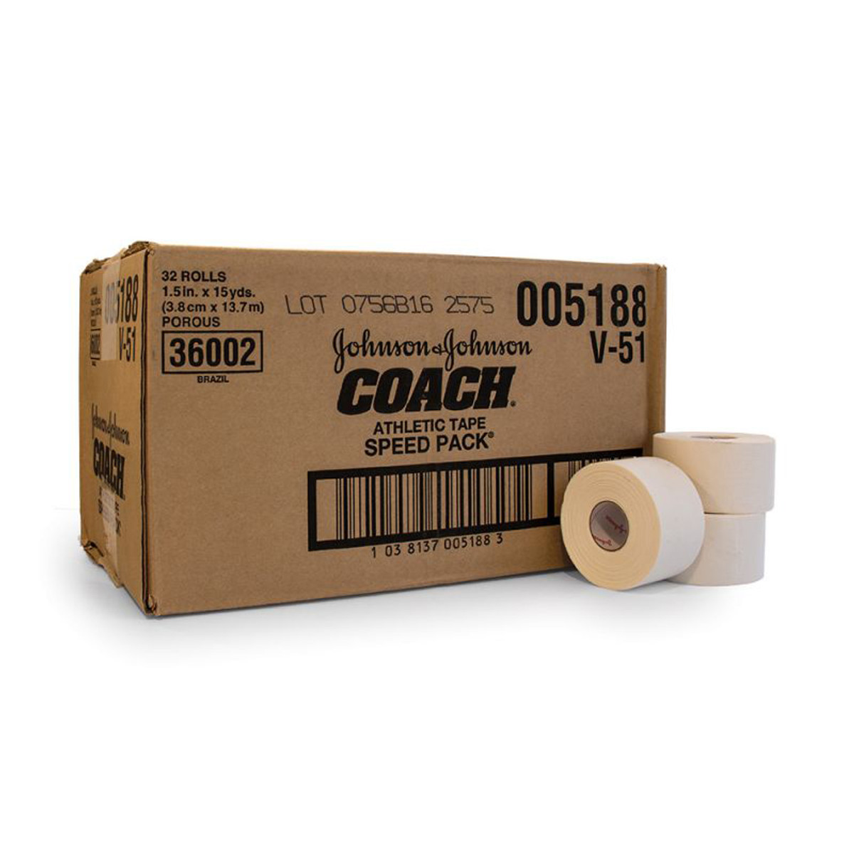Coach Athletic Tape 1-1/2 x 15 yards / Case of 32 - Vitality Depot