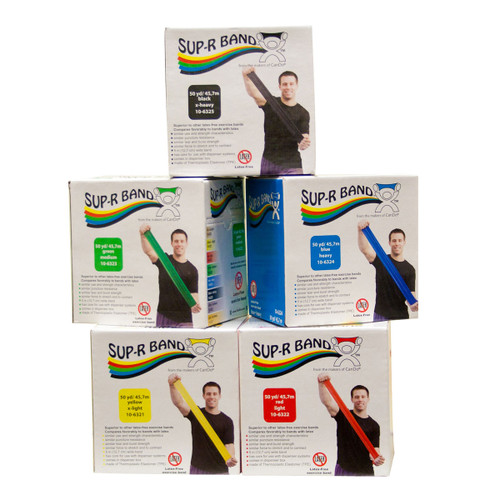 Sup-R-Band Resistance Bands - 50 yards per box | Vitality Depot