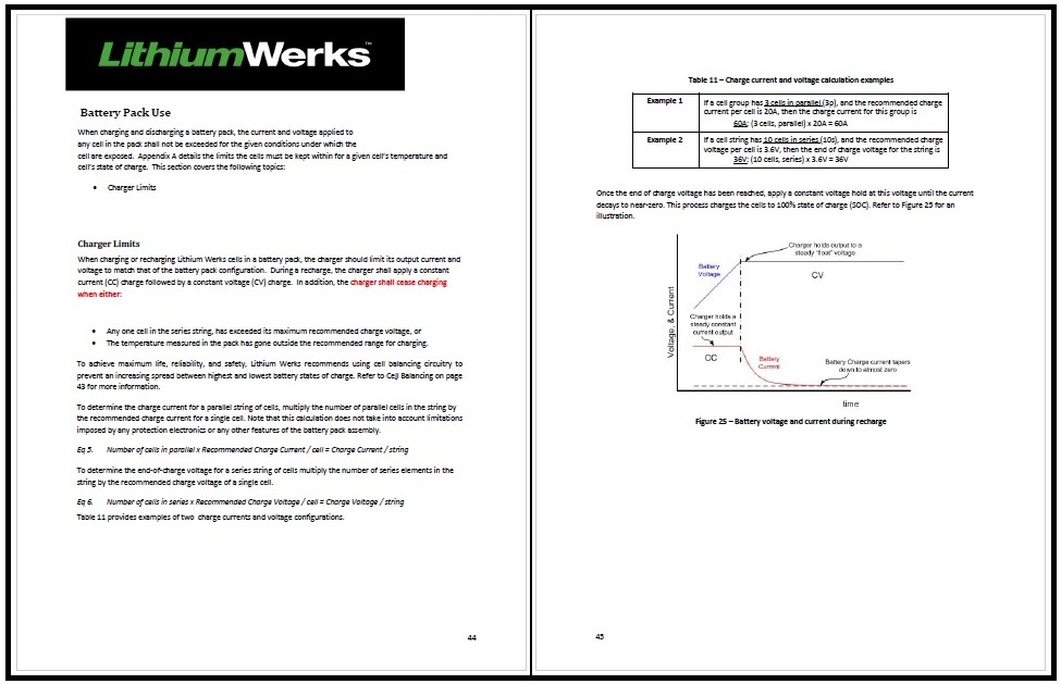 LithiumWerks - Charging Recomendations, download here