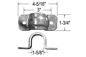 Two Stud Retainer EBERHARD 2-HOLE RETAINER === 4699